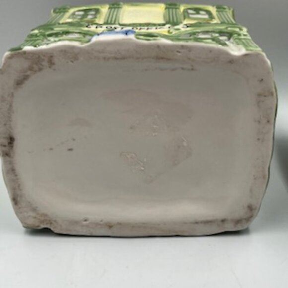 Vintage Post Office Victorian Style Ceramic Cookie Jar Hand painted - Picture 12 of 12